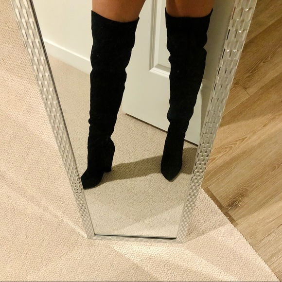 Raye: Rodeo Boot (OVER THE KNEE) black suede - Picture 10 of 13
